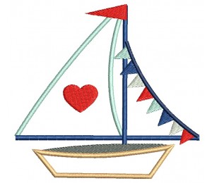 Stickmuster - Hello Sailor Love Boat